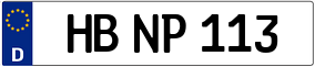 Trailer License Plate